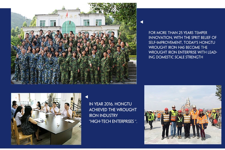 OEM/ODM Design Prefab Wrought Iron Fence For Garden