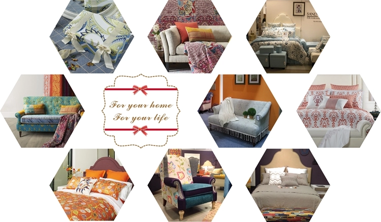 home decorative multicolored ottoman with Brush and Trim Tassels ottoman