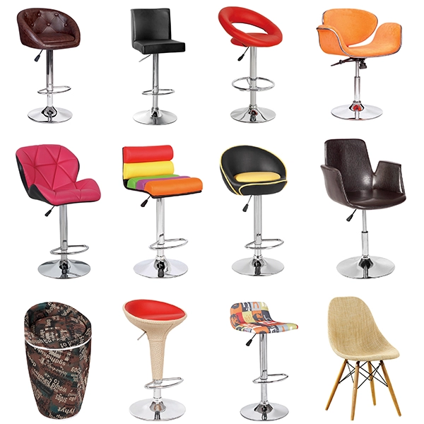 white Color cheap industrial PU leather bar stool chair with ISO certification
