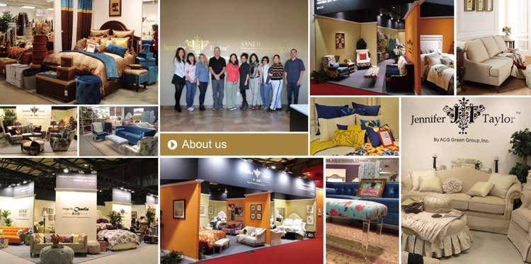 Living room furniture upholstered tufted seating bench beige color linen bench