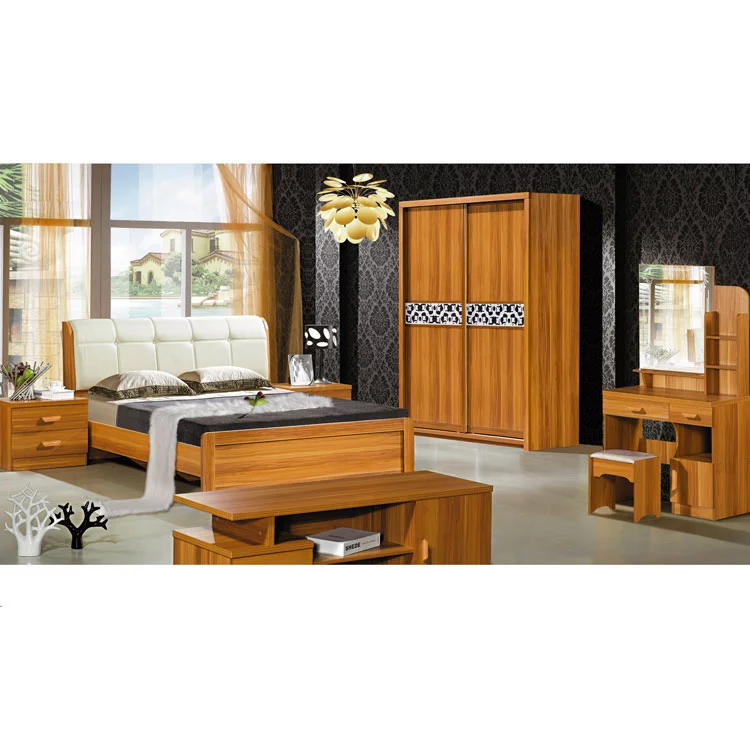 Europe Style Furniture Living Room Wooden Bed Design