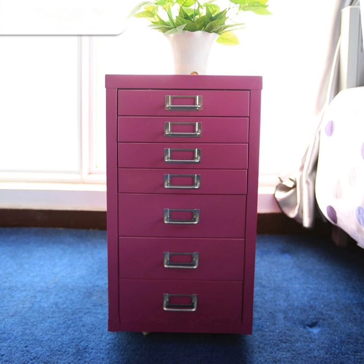 2019 new thing 6 drawers metal cabinet mini steel locker mobile under desk cabinet