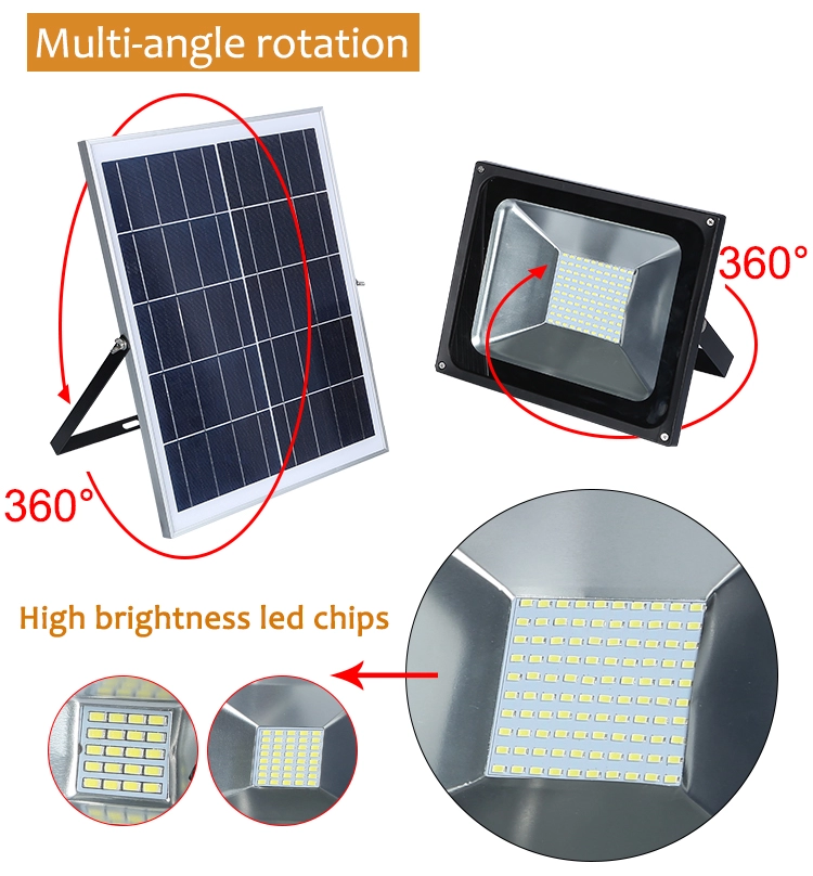 IP65 outdoor waterproof 10w led solar flood light with remote control