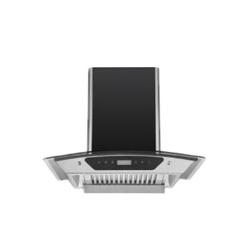 Mirror Glass Control Panel Range Hood 160(600)CMXW Black 