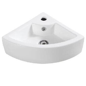 HY-3072 European bathroom ceramic corner wash basin 