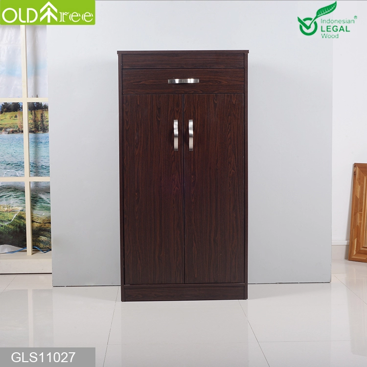 Home furniture living room wooden shoe cabinet with drawer
