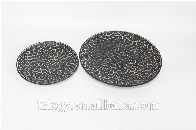 Most Popular Round Large Spot Rustic Wooden Storage Serving Tray for living room