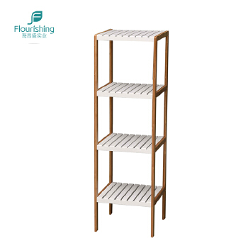 2017 Hot Sale Bamboo Decorative Bathroom Racks Storage Shelf 