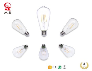ST-shape decorative LED filament bulb ST64 2w 4w 6w 8w 10w 12w 