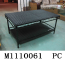 plastic rattan with iron frame table