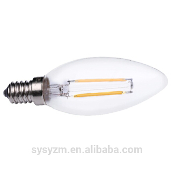 C-shape decorative LED filament bulb C35 2w 4w 6w E14 E12 