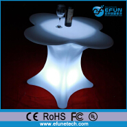pe plastic outdoor/indoor RGB color led bar table,led stand up bar tables 