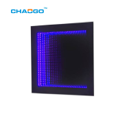 Modern nightclub led decorative led infinity mirror table tempered glass table nightclub furniture f