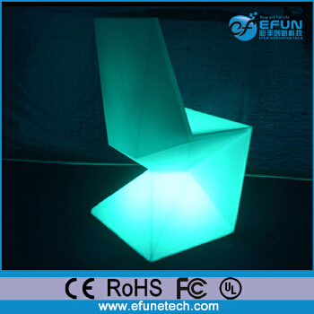 hot sale 2017 remote control rgb color changing curved innovative legless led club chair 