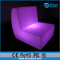 rgb color glowing luminous bar long chair,outdoor led plastic beach chair 