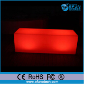battery rechargeable RGB color led illuminated bar table, light up led lamp table