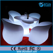battery rechargeable color change led nightclub coffee table,plastic acrylic led bar tables 