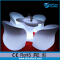 battery rechargeable color change led nightclub coffee table,plastic acrylic led bar tables 