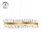Large golden hotel lobby decorative european luxury led crystal chandelier 