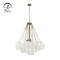 Warm living room decoration light fixtures iron glass pendant lamp 