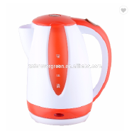 Home appliance cordless plastic kettle electric 110V with CB,CE,ROHS,LFGB certificate