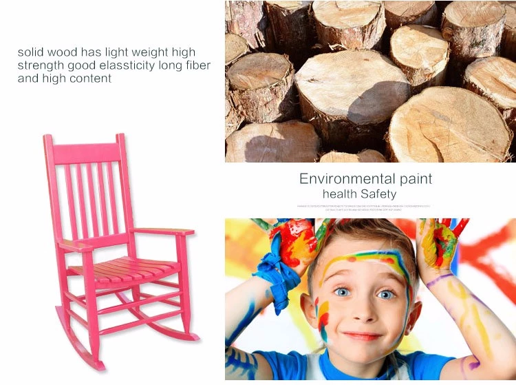 Easy assembly solid wood adult rocking chair for garden chairs