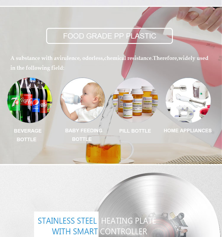 Domestic appliances 1.8L large capacity Plastic electric kettle
