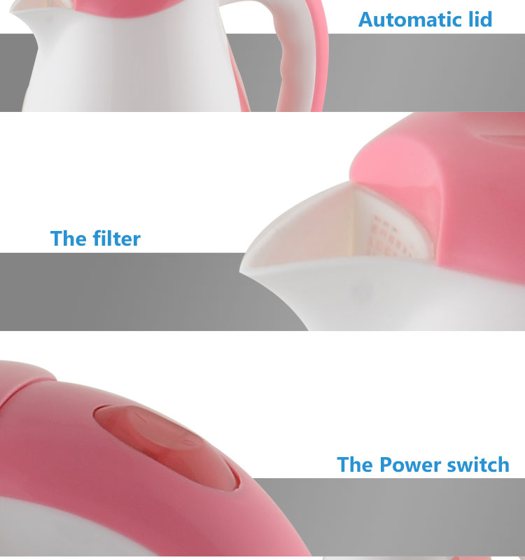 Domestic appliances 1.8L large capacity Plastic electric kettle