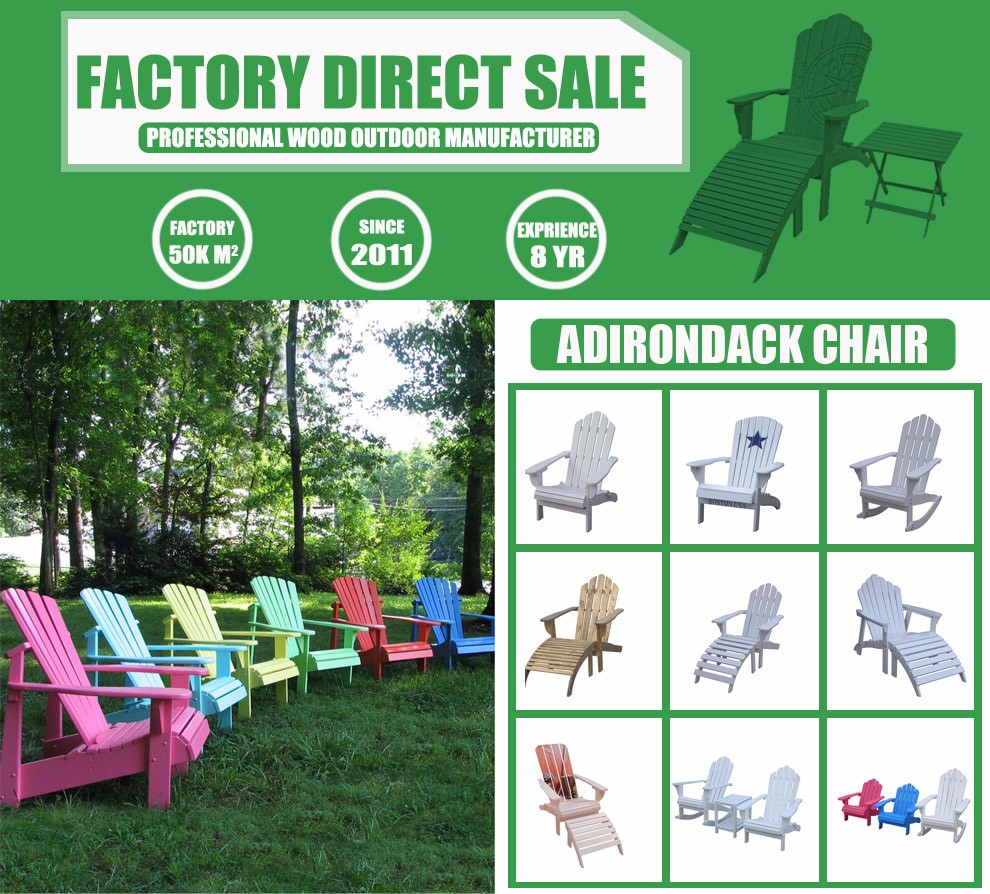 Garden lounge chairs wood adirondack rocking chair