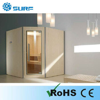 Hotel Equipment Corner Sauna Room Wood Sauna Steam Combination 