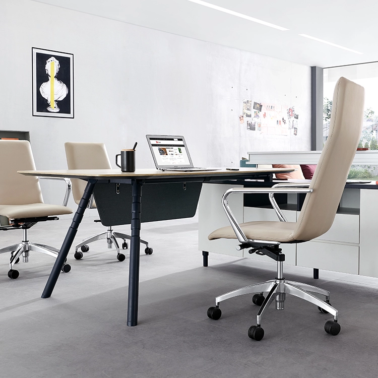 Simple design Modern hotel white computer swivel desk chair ergonomic