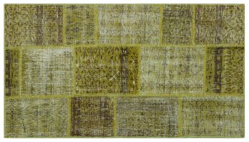 APEX PATCHWORK UNIQUE GREEN 31349 80 X 150 CM