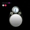 Round Decorative Metal Wall Clock Mirror