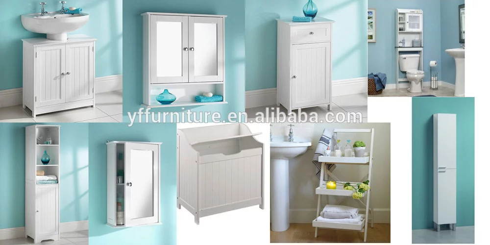 Argos Cheap Classic Corner Wooden Vanity MDF Top Bathroom Cabinet