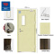 UL fireproof exit fire rated steel door for hospital 
