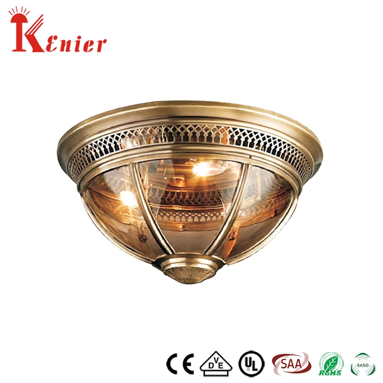 Traditional style small steel clear Acrylic ceiling lamp