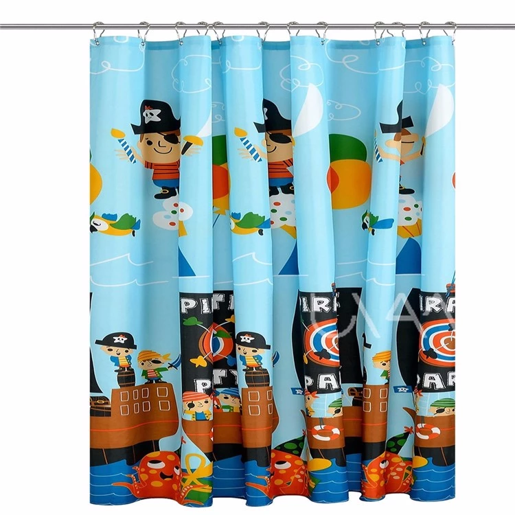High Quality Printing Polyester Waterproof Shower Curtain