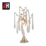Art design decorative small tree shape copper table light 