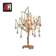 G9 lamp colored water droplets pendant decor copper table lamp for living room hotel 
