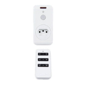 RB-01A Brazil Type Plug RF Wireless Remote Control Socket for Household Appliances (1 remote control