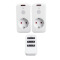 RG-01B Germany EU Type Plug RF Wireless Remote Control Socket for Household Appliances (1 remote con