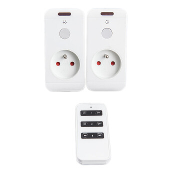 RF-01B French Type Plug RF Wireless Remote Control Socket for Household Appliances (1 remote control