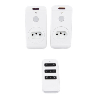 RB-01B Brazil Type Plug RF Wireless Remote Control Socket for Household Appliances (1 remote control