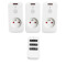 RF-01C French Type Plug RF Wireless Remote Control Socket for Household Appliances (1 remote control