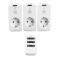 RG-01C Germany EU Type Plug RF Wireless Remote Control Socket for Household Appliances (1 remote con