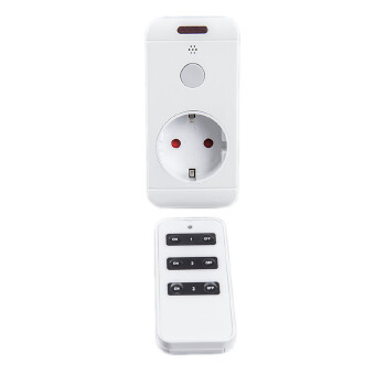 RG-01A Germany EU Type Plug RF Wireless Remote Control Socket for Household Appliances (1 remote con