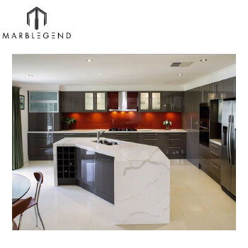 Captivating Kitchen Decor Calacatta White Quartz Best Quality Fake Quartz Countertop 