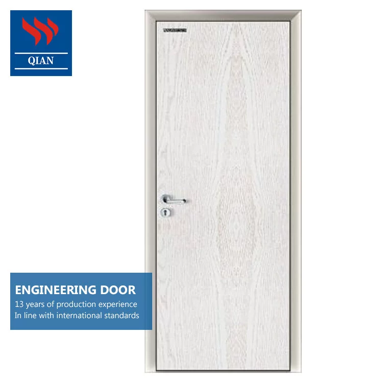 economic exterior aluminium frame Melamine Board finished laminated flush wooden doors