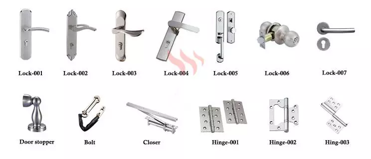 economic exterior aluminium frame Melamine Board finished laminated flush wooden doors