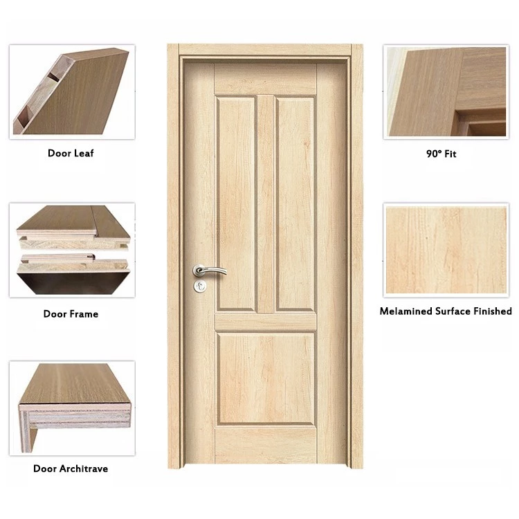 mdf board melamine moulding door skin veneer internal flush door 9 panel composite door for home